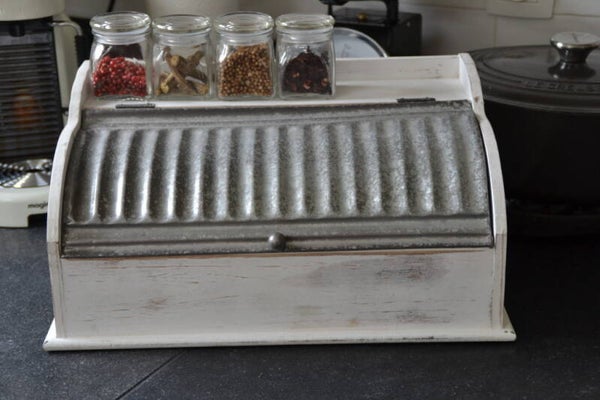 Broodtrommel - Zink-Hout - Landelijk