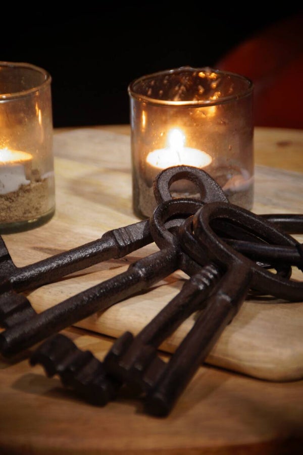 Sleutelbos Decoratie - Groot Gietijzer -