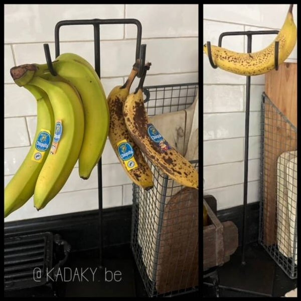 Bananenhanger / Bananenhouder staand - Smeedijzer landelijk -