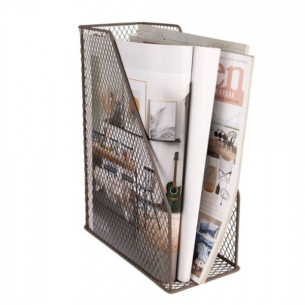 Tijdschriftenhouder / Lectuurbak - Draad metaal bruin -
