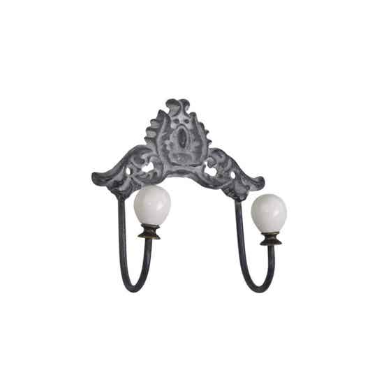 Haakjes - Porcelain Knob and Decor Grey -