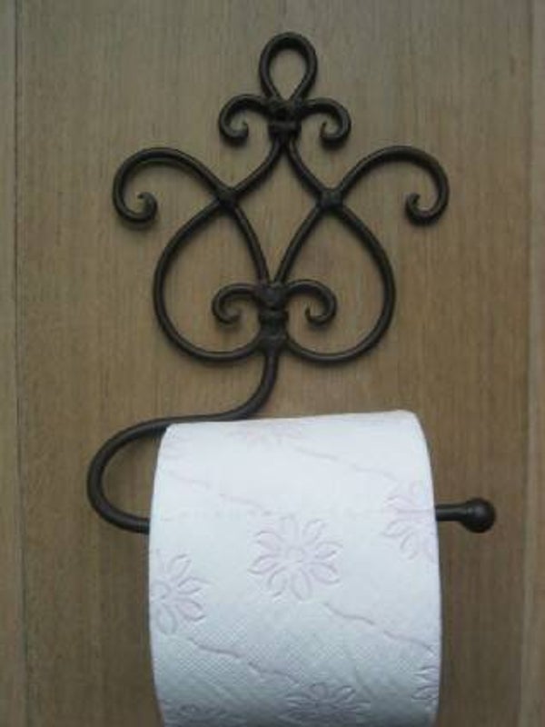 WC - Papier Rolhouder - Sierlijke - Landelijk - bruin Clayre & Eef