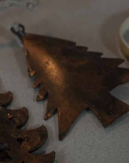 Kerstboom hanger roestbruin  Set / 6 stuks - IB Laursen Christmas Tree -