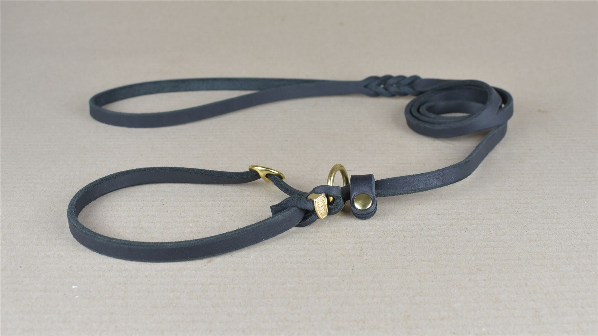 Moxonleine Leder 10mm schwarz