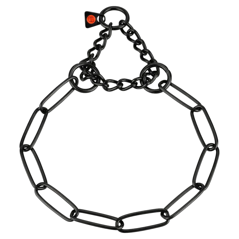 SPRENGER Halskette mit Zugbegrenzung schwarz langgliedrig
