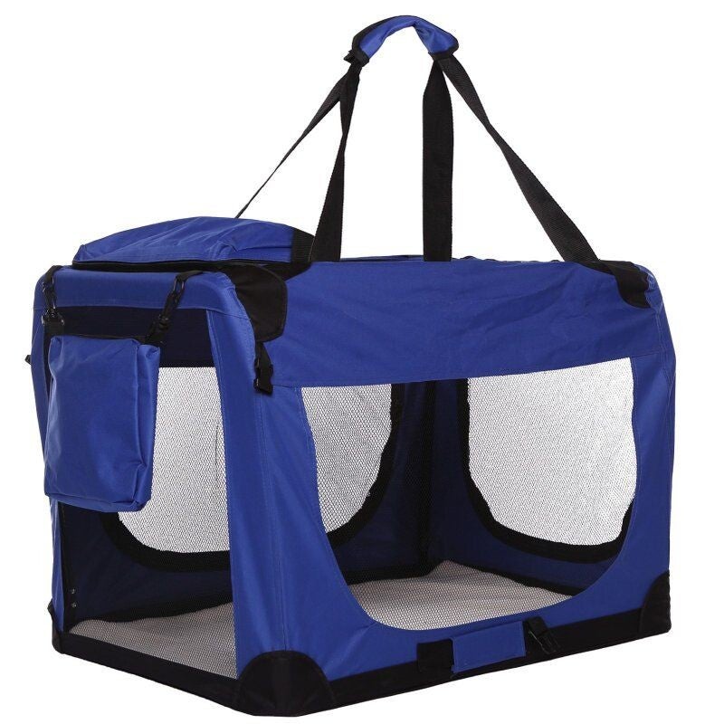 TOPMAST Faltbare Hundebox blau