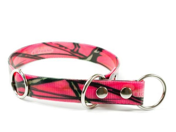Halsband BioThane® Camo mit Zugbegrenzung 19mm
