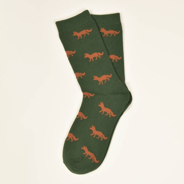 KRAWATTENDACKEL Socken Fuchs