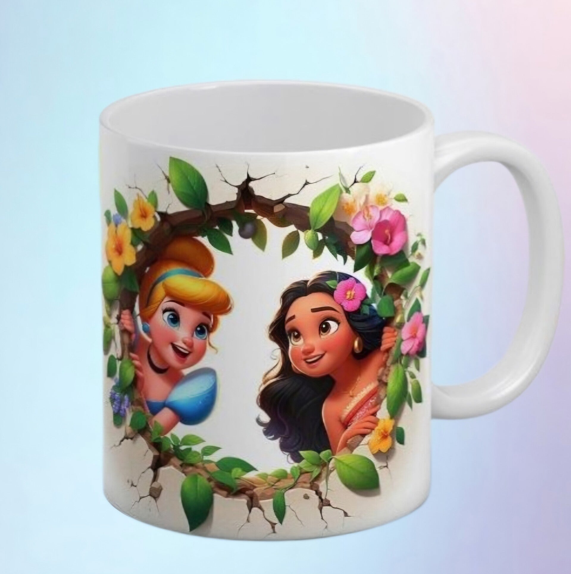 Mug princesses tropicales – effet 3D nature