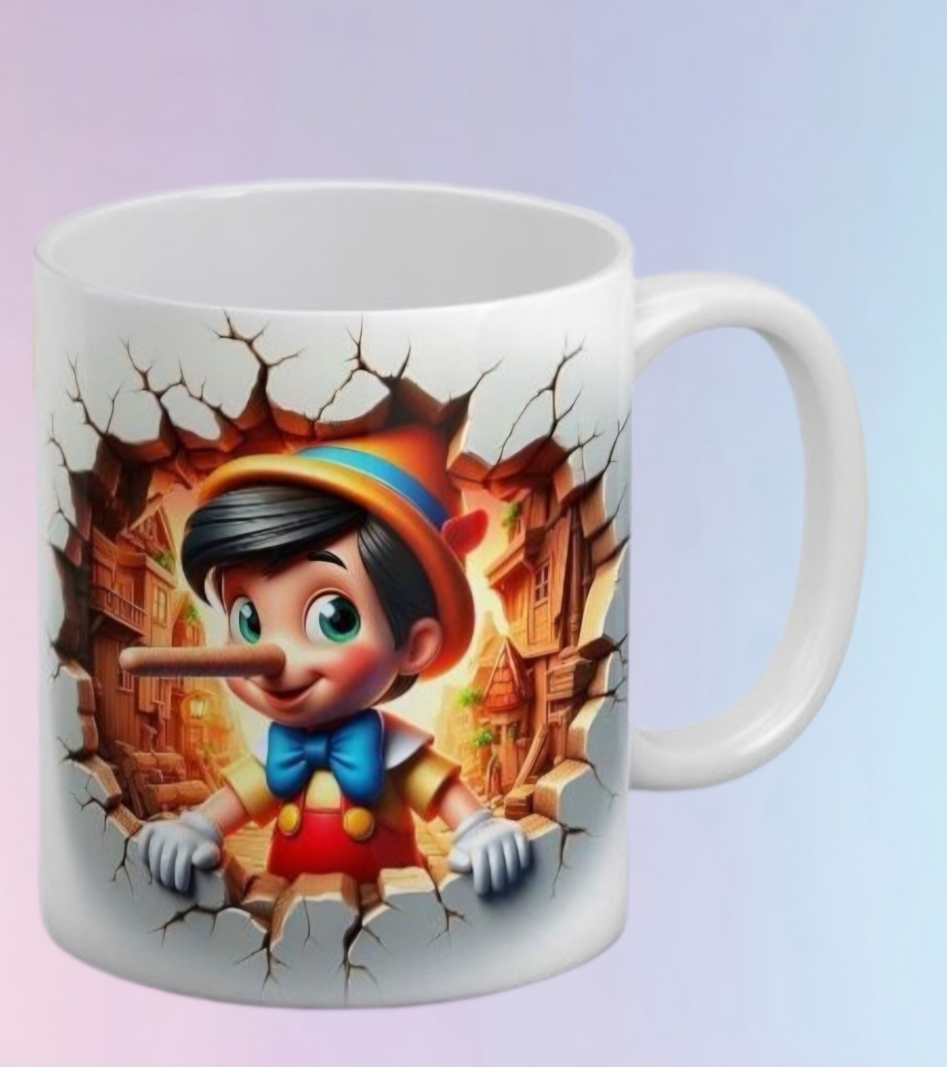 Mug Aventure du Petit Pantin - Nez Grandissant et Village Flou