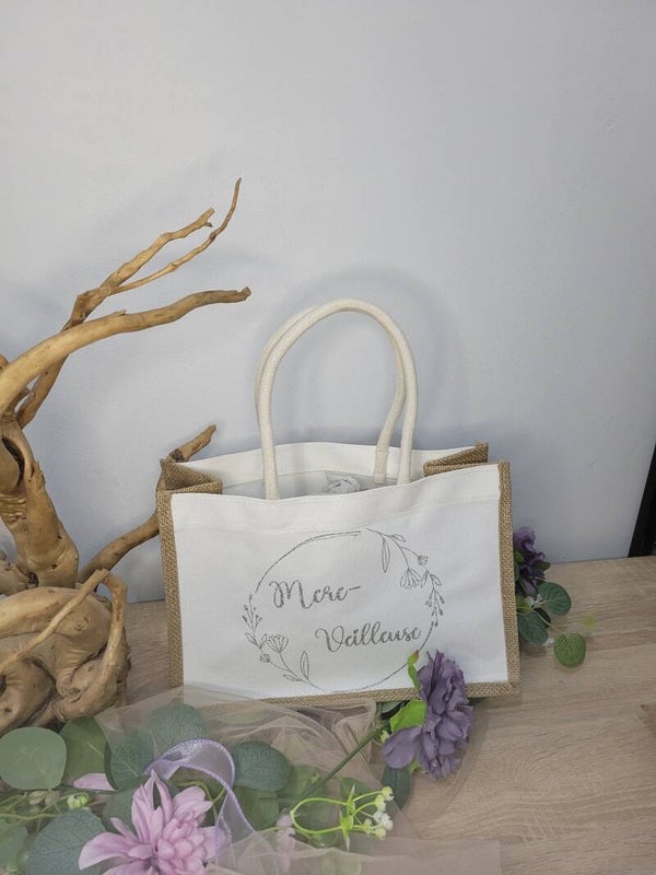 Sac Tote Bag "Mère-Veilleuse" Pailleté