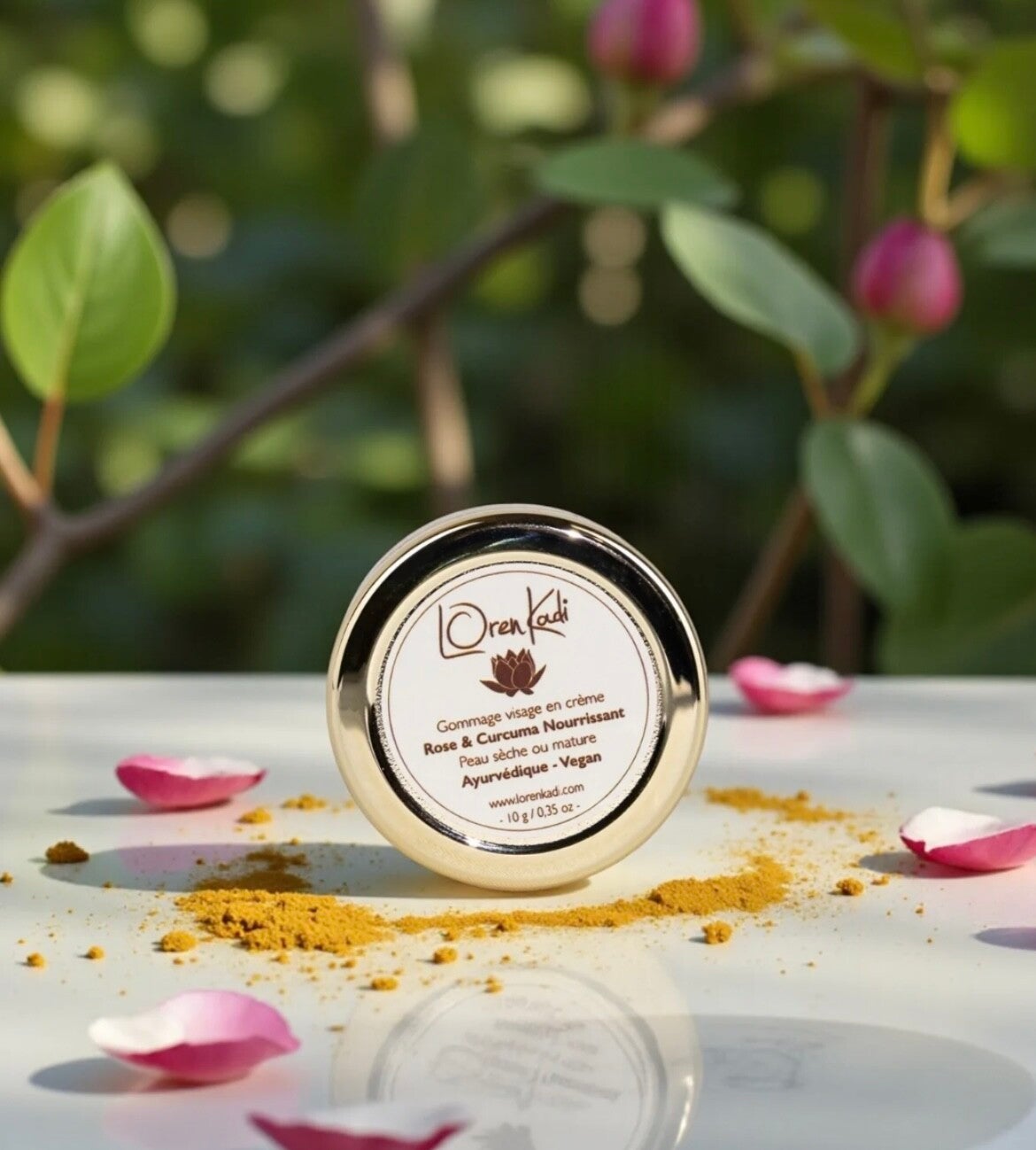 Mini gommage « rose curcuma » 10g