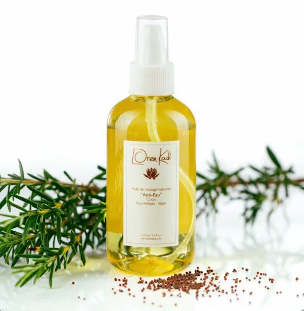Huile de massage drainante & raffermissante « Anti eau » 210ml