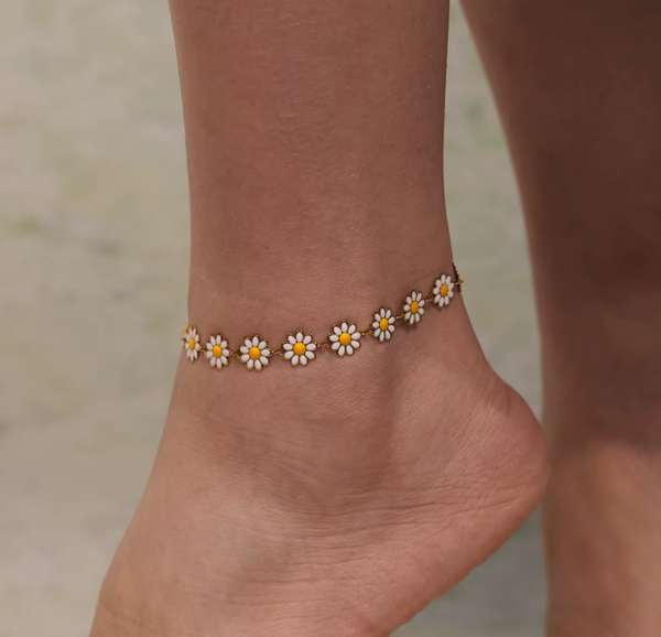 ,Blümchen´ Fußkette