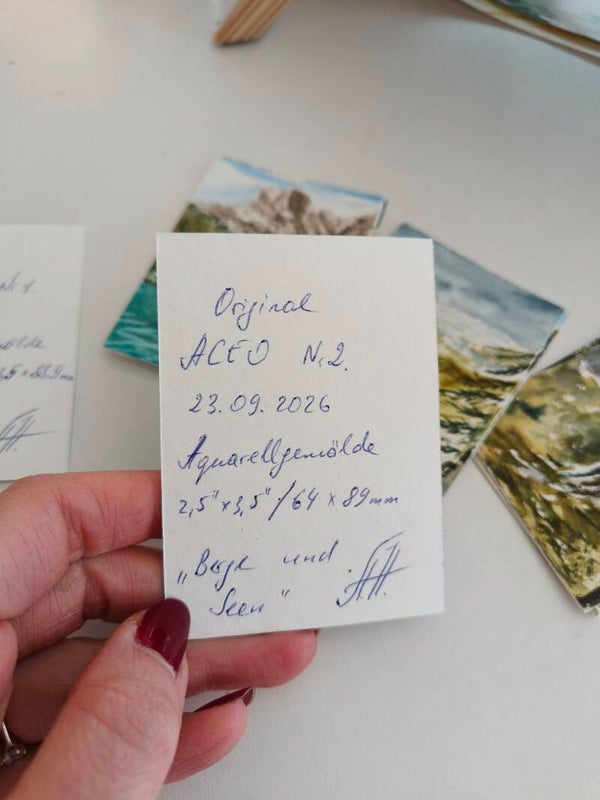 ACEO Seen und Berge