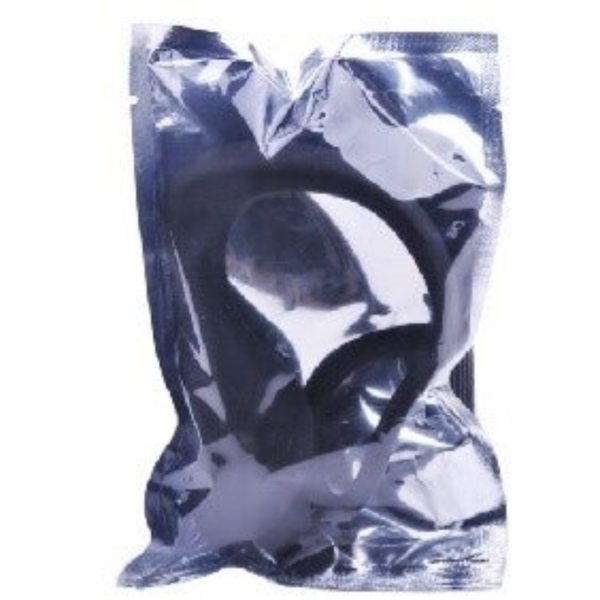 Black Silicone Ass-Gasm Plug with Cockring