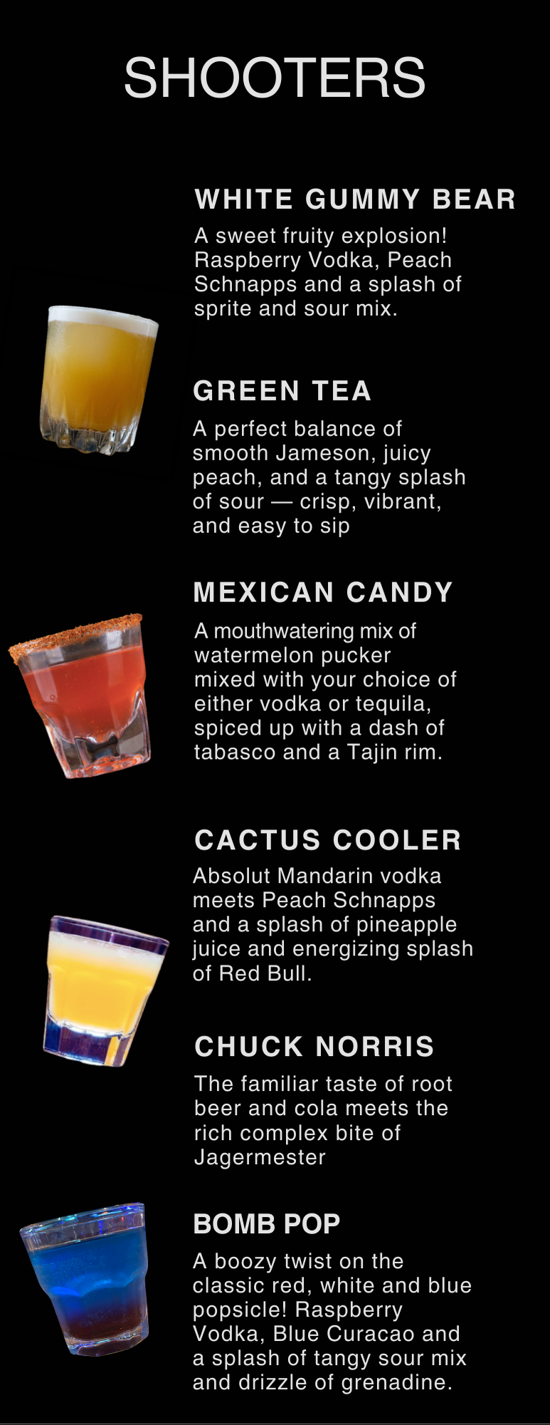 The Bench Shooter Menu