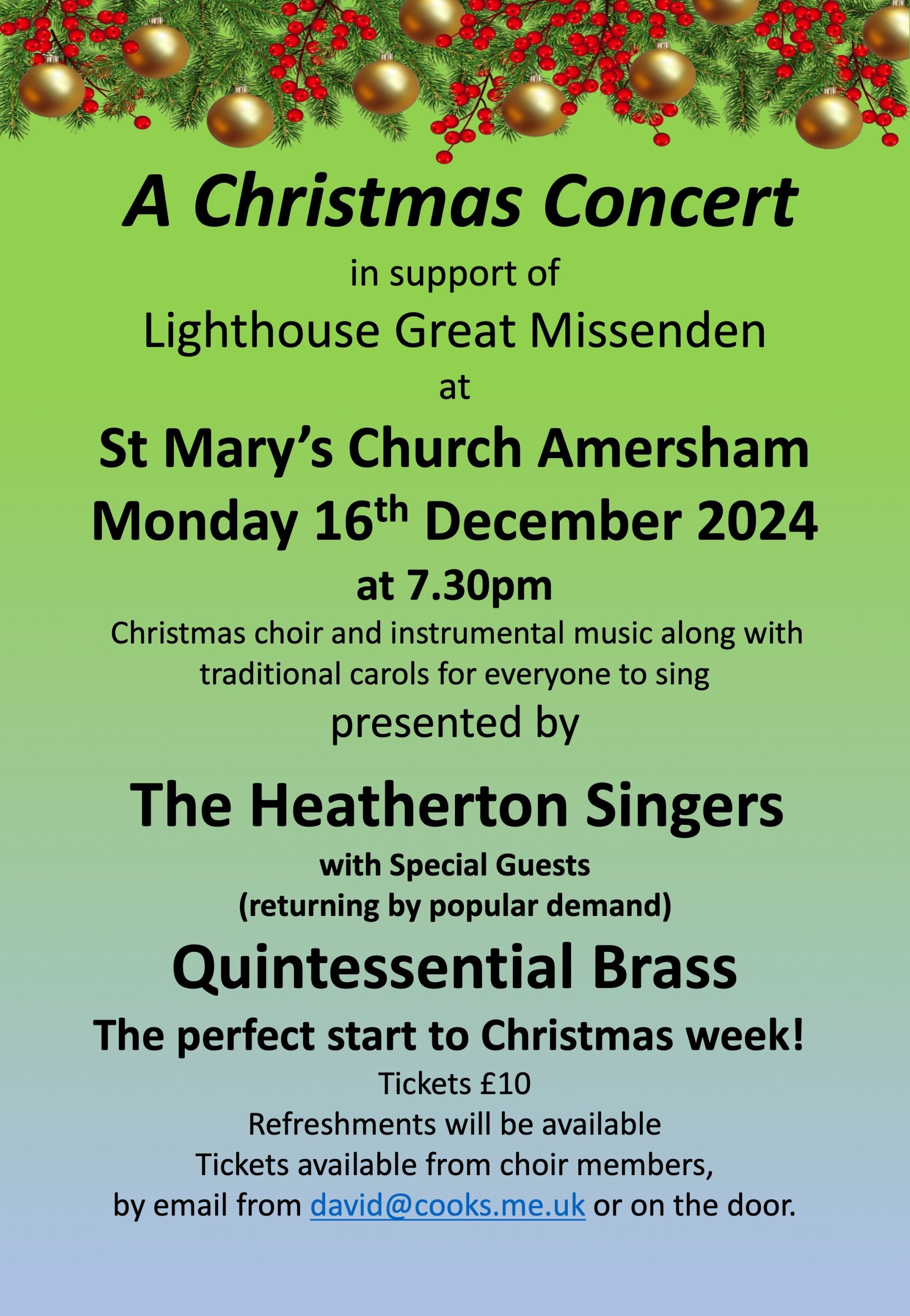 Christmas concert poster