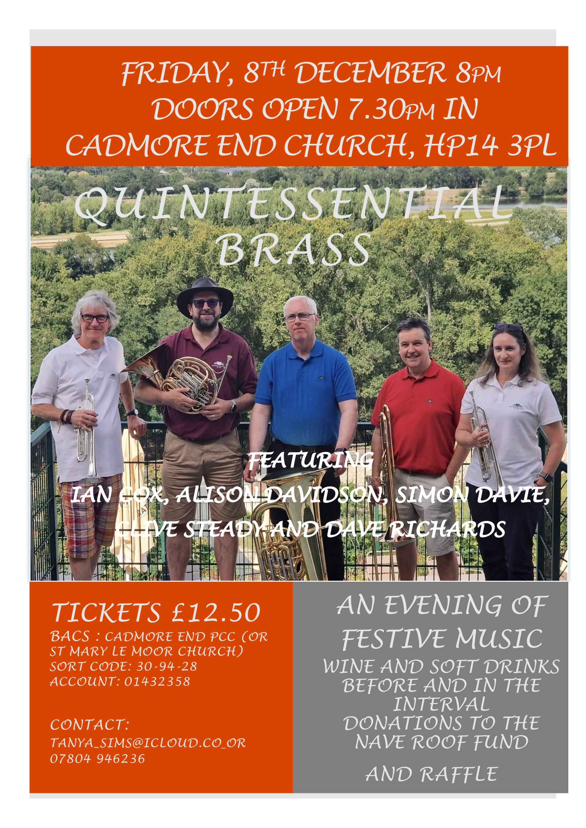Poster for recent concert