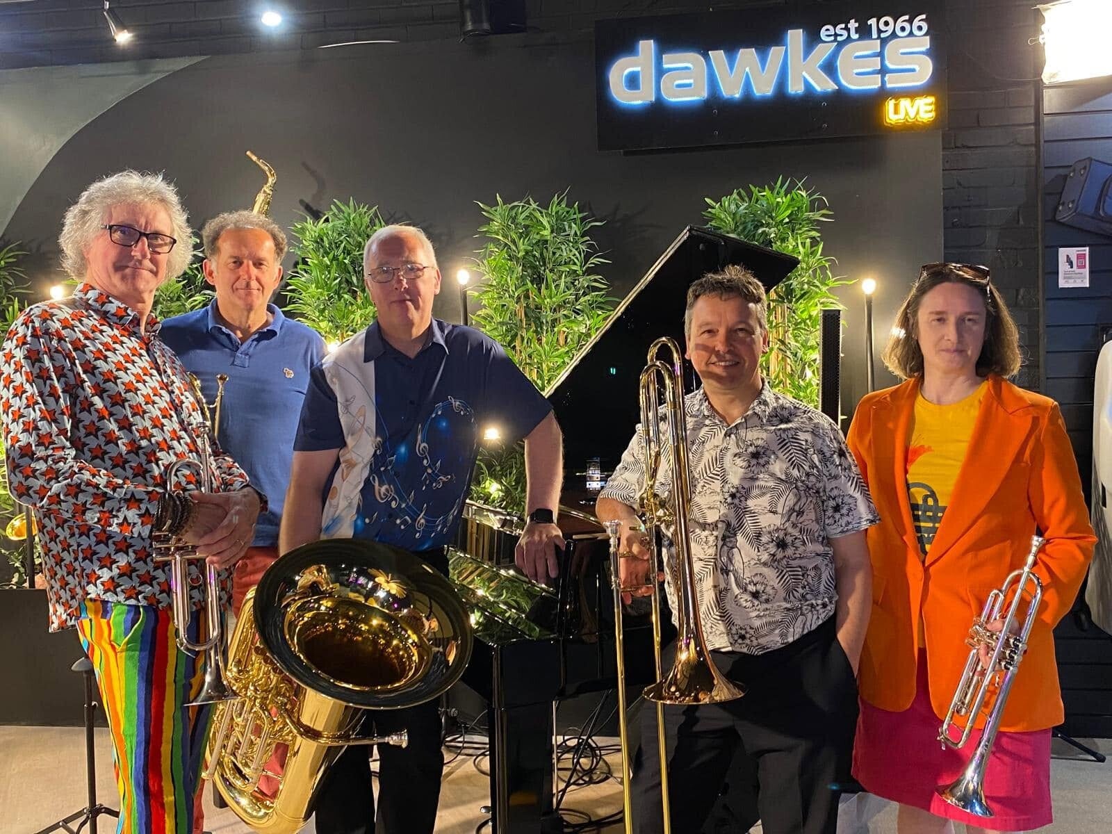 Playing at Dawkes Music, Maidenhead