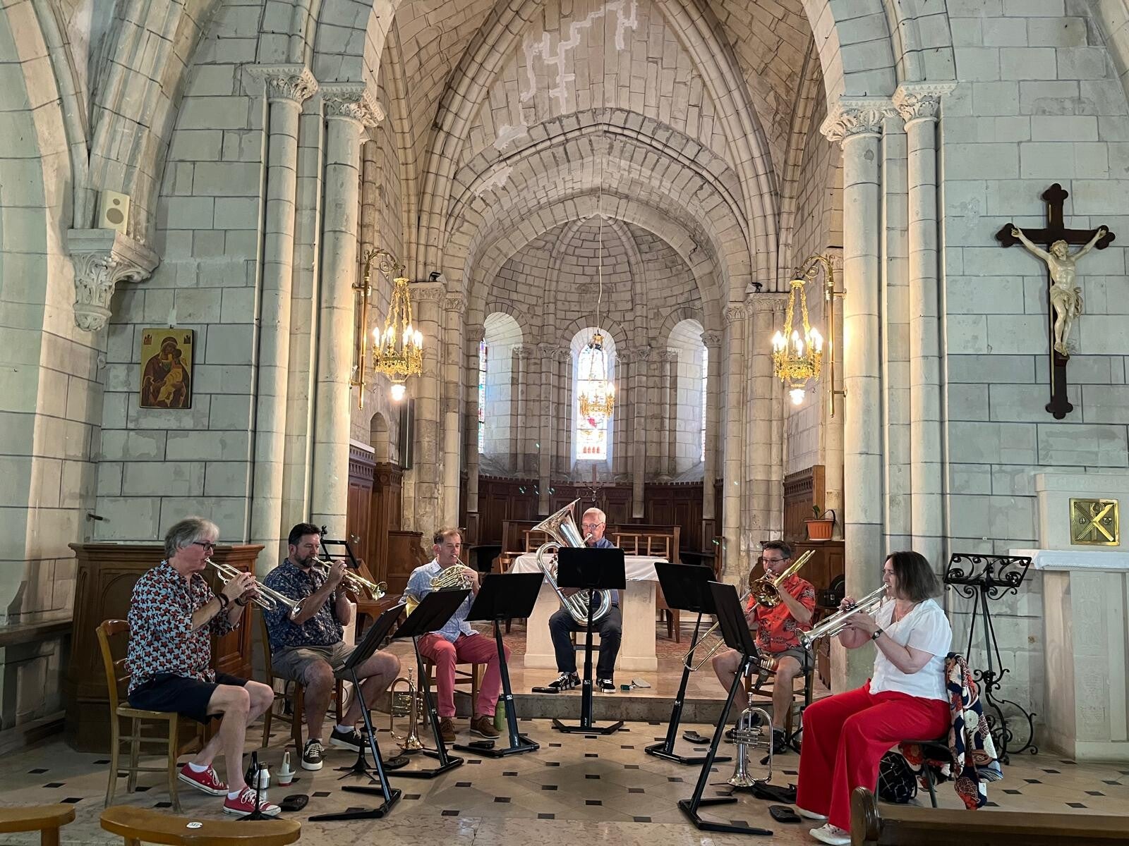 playining in church