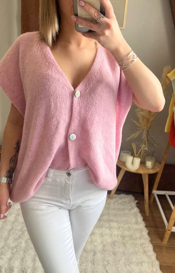 gilet Livia - rose