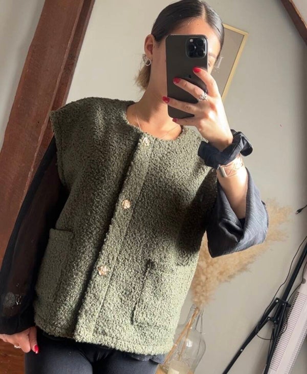 Gilet issy - kaki