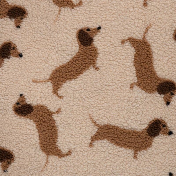Teddyplüsch - Dackel/ beige