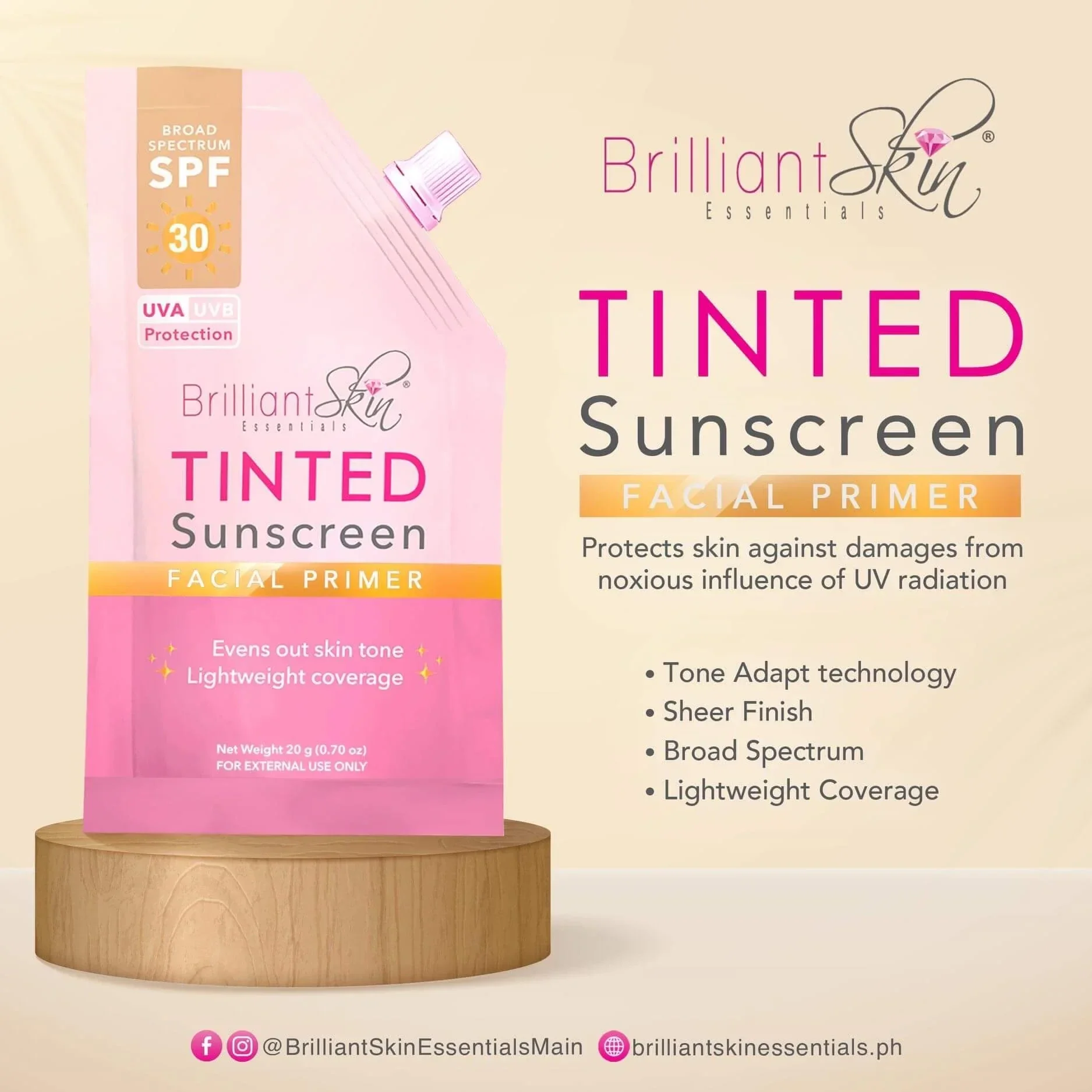 Brilliant Skin Essentials Tinted Sunscreen SPF50+++