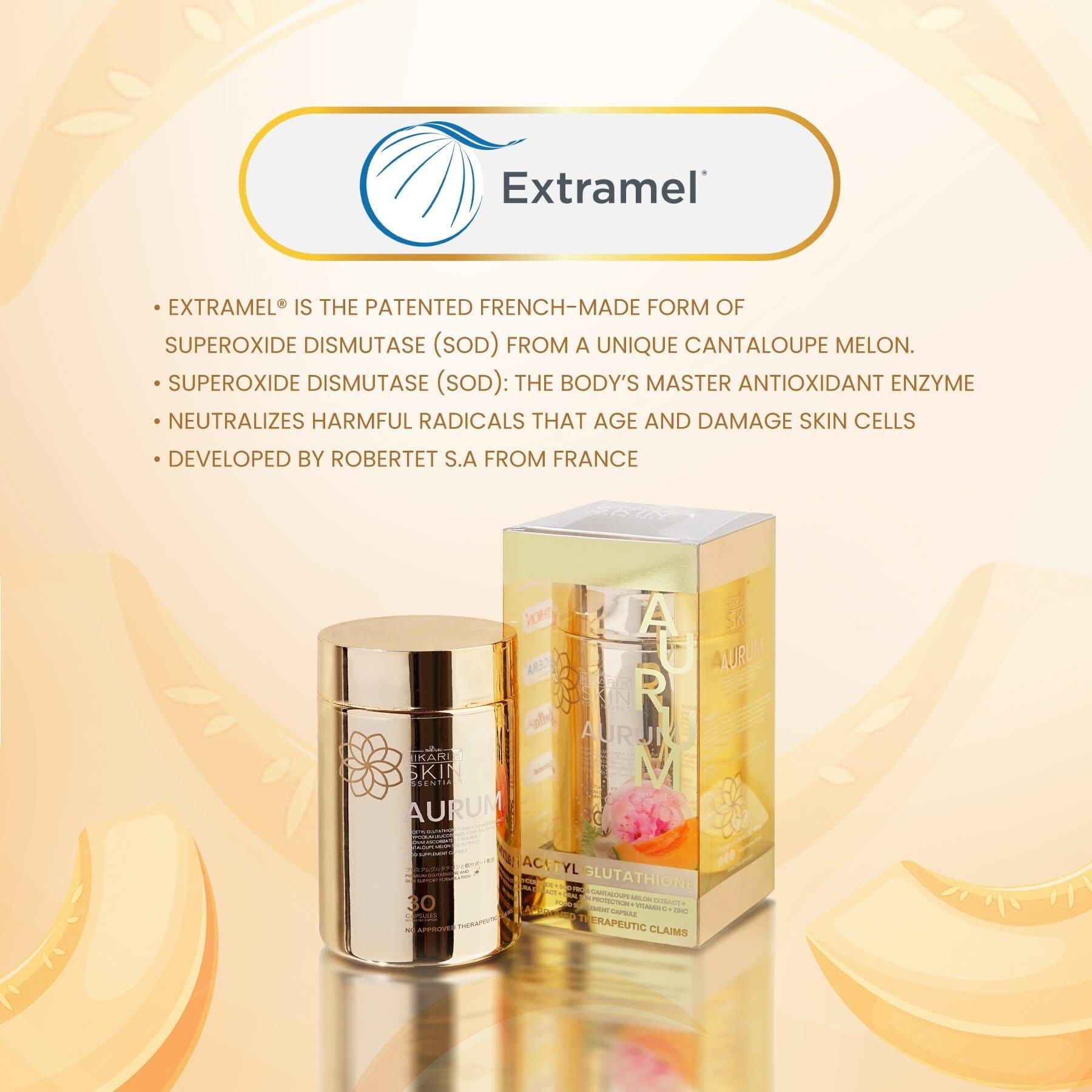 Hikari Skin Essentials Aurum S-Acetyl Glutathione - 30Capsules