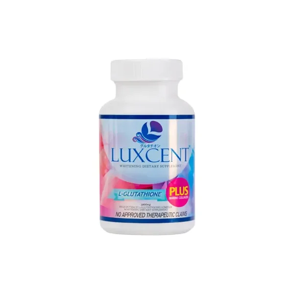 Luxcent L-Glutathione Plus Marine Collagen Luminous Capsules (1800mg, 60 Caps)