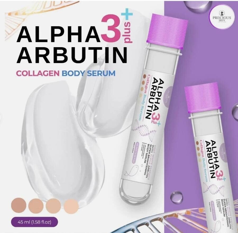 Precious Skin Alpha Arbutin 3 Plus Collagen Brightening Body Serum 45ml – Pink