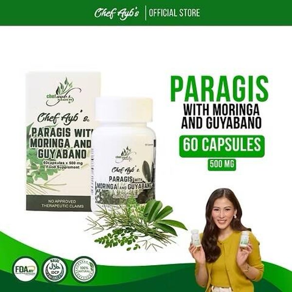 Chef Ayb's Paragis with Moringa and Guyabano Capsules – 60 Capsules