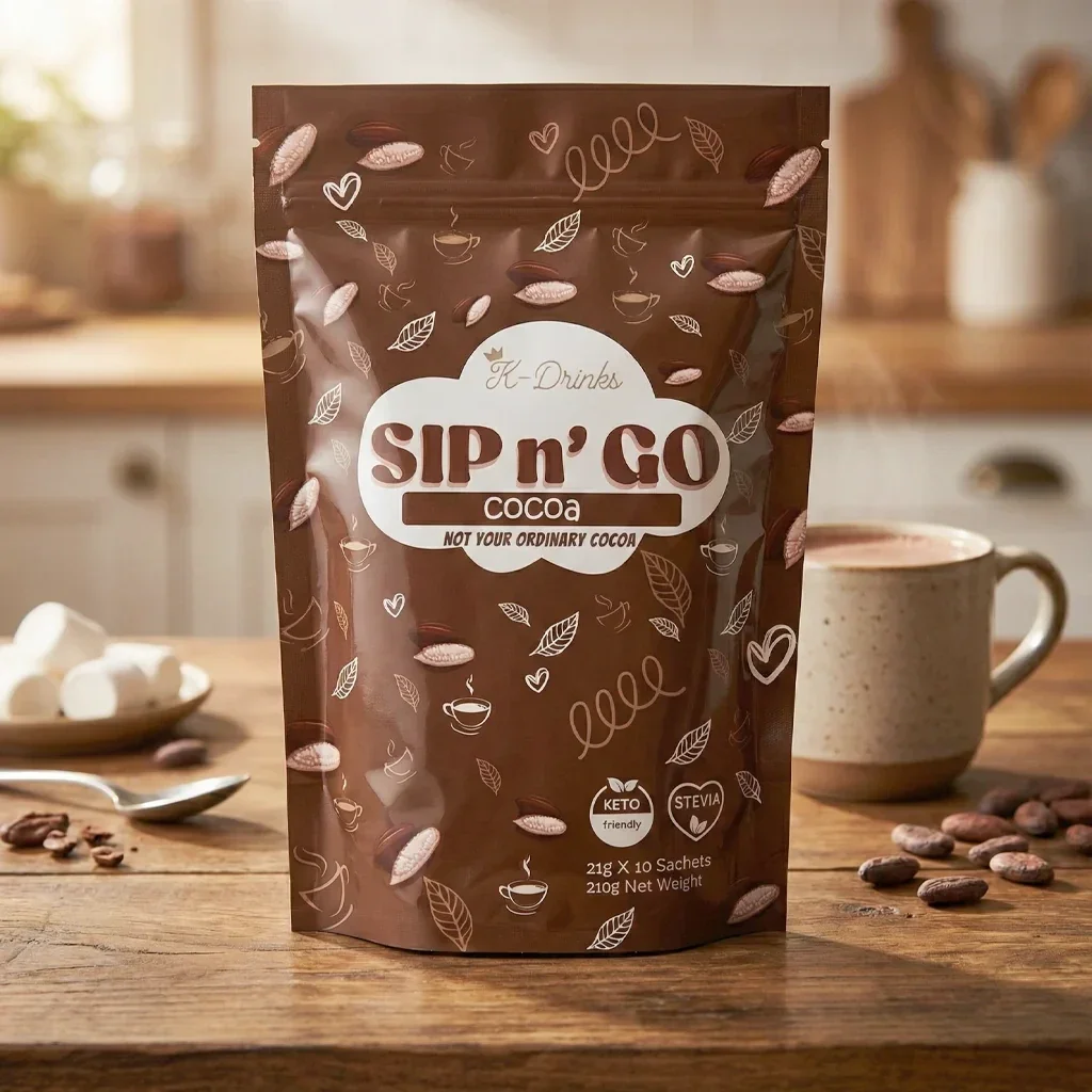 K-Drinks Sip N' Go COCOA - 21g × 10 Sachets