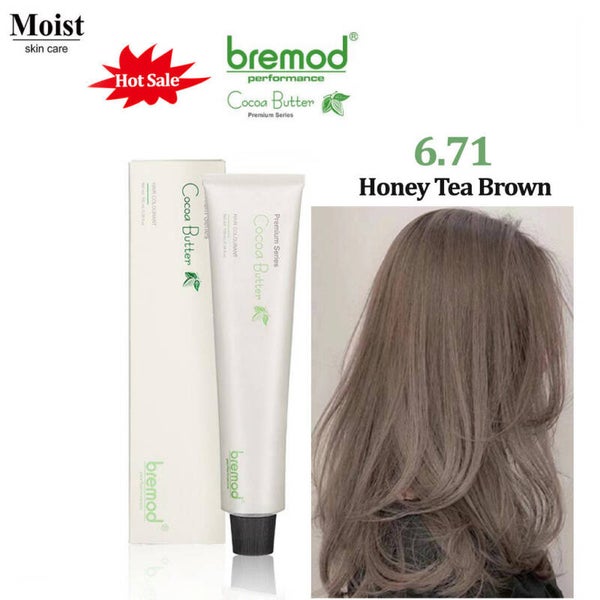 Bremod Honey Tea Brown Hair Color 0.00 + 12% Oxidiser (Set)