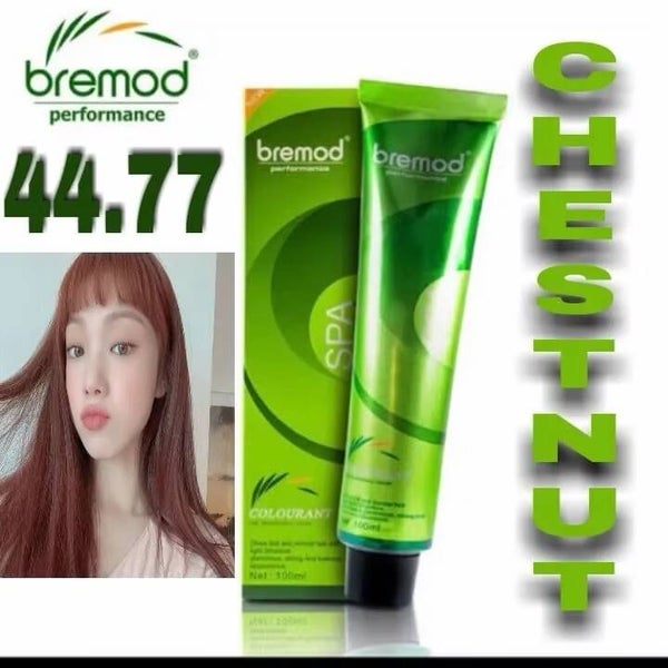Bremod hair color CHESTNUT 44.77 + 100 ML 12% Oxidizer