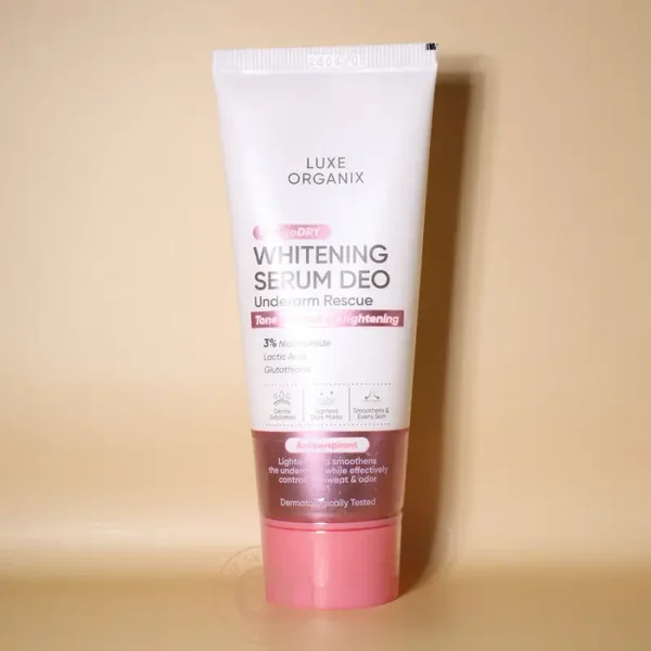 LUXE ORGANIX Active Dry Whitening Serum Deodorant Underarm Rescue 50g