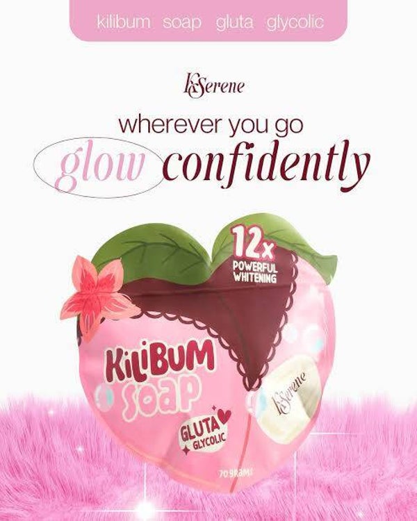 KSerene KiLiBUM Gluta Glycolic Soap 70g x 3 Bars – Gentle Exfoliating Bar with Glycolic, Kojic & Lactic Acid, Caviar Lime Extract, Glutathione – Smooth, Even, and Fresh-Looking Skin – Daily Use Face & Body Soap