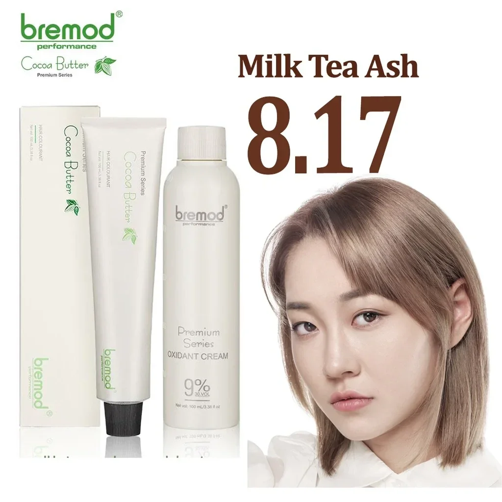 Bremod Premium MilkTea Ash Bundle 8.17 with Oxidizing Cream
