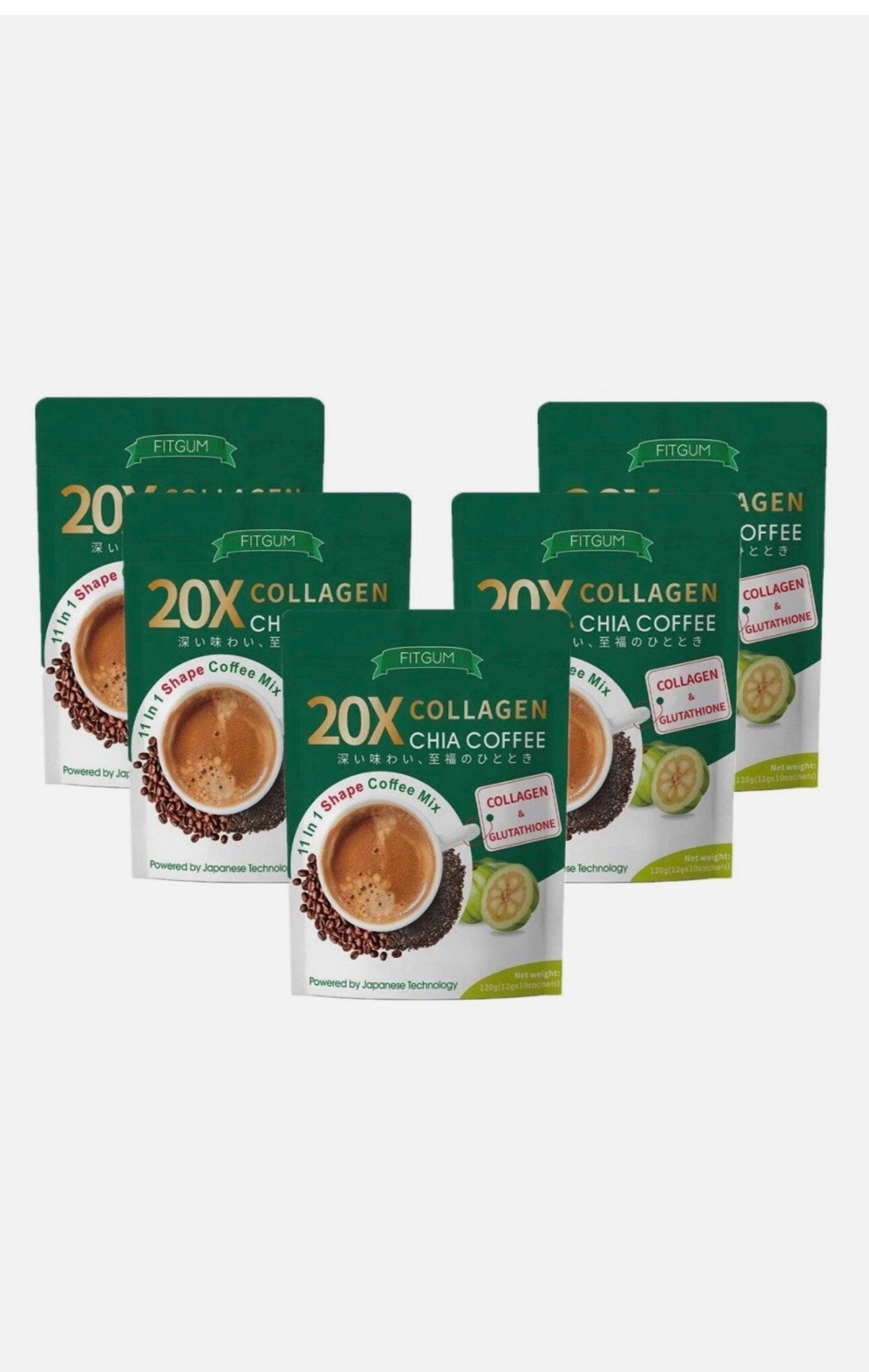 FITGUM Collagen Chia Coffee Mix (5 packs)