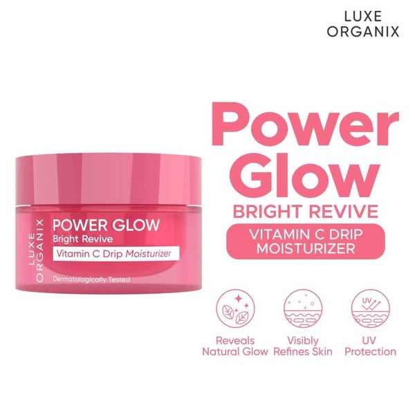 LUXE ORGANIX Power Glow Bright Revive Vitamin C Drip Moisturizer 50g