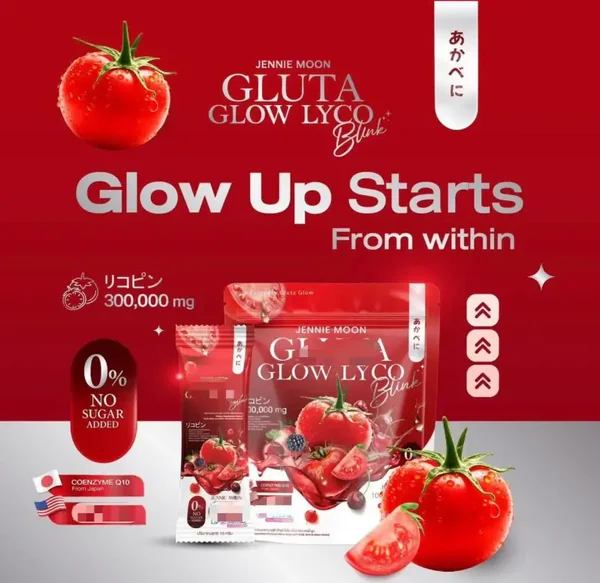 Jennie Moon Gluta Glow Lyco Blink 10g x 30 sachets