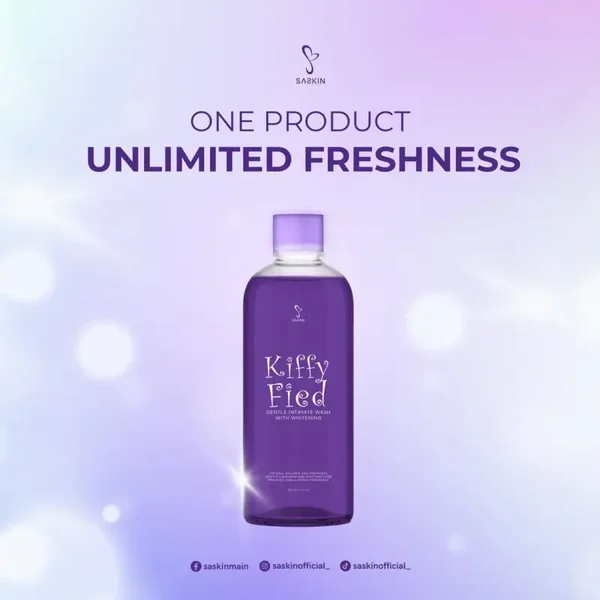Saskin KIFFY FIED Gentle Intimate Wash with Cooling  Effect - 150ml