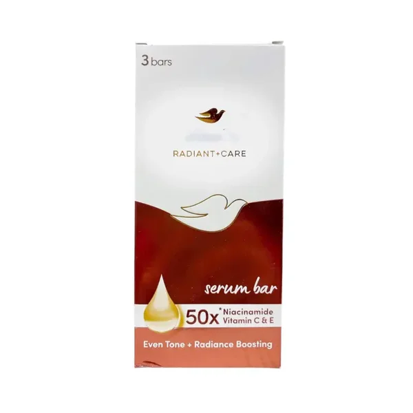 Dove Radiant + Care Serum Bar (3 Bar) with 50x Niacinamide and Vitamin C&E
