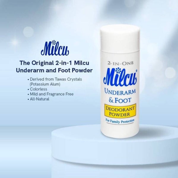Milcu Underarm and Foot Deodorant powder (40g)