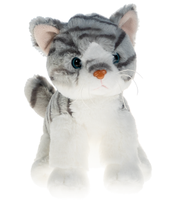 8-Inch Tabby Cat Plush Pal Party Kit