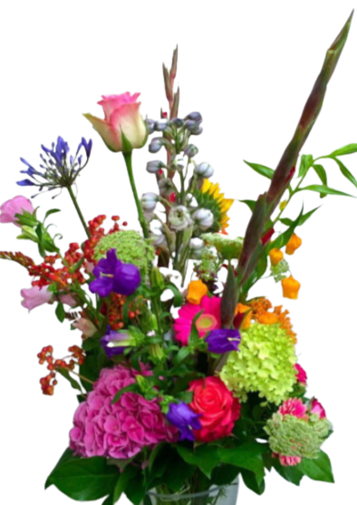 Bontgekleurd veldboeket excl. vaas