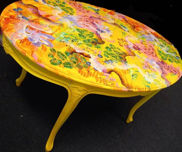 Tafel 'Bloemig blij' 100/140/76