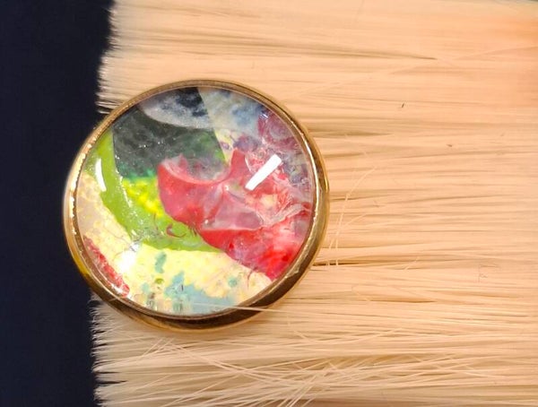Ring goudkleur multi color