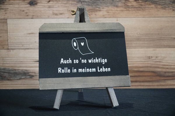 Staffelei "WC-Rolle"